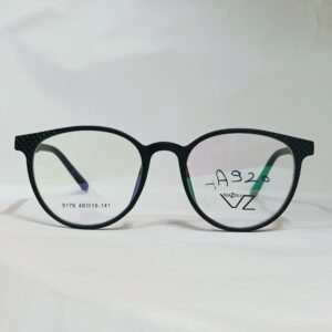 Matte Black Rounded Eyeglasses | Lightweight Frame