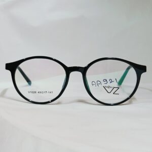Glossy Black Rounded Eyeglasses | Lightweight Frame