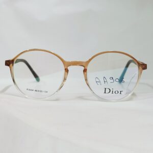 Transparent Brown Rounded Eyeglasses | Lightweight Frame