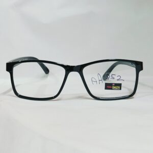 Glossy Black Rectangular Eyeglasses | Lightweight Classic Frame