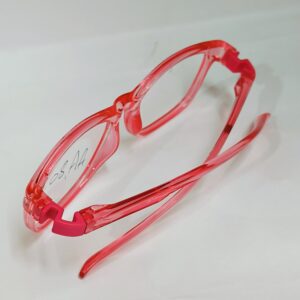 Kids Transparent Orange Eyeglass Frame | Lightweight & Comfortable | Fun Kids Design