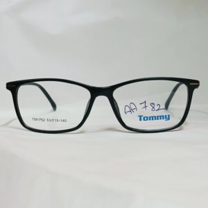 Glossy Black Rectangular Eyeglasses | Lightweight Everyday Frame