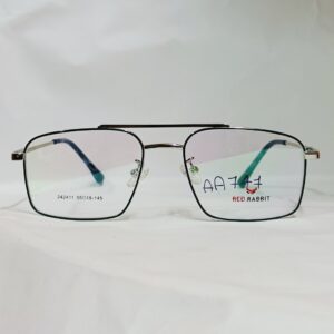Black Metal Rectangular Eyeglasses | Lightweight Classic Frame