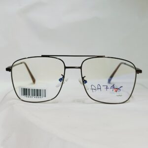 Deep Brown Metal Aviator Eyeglasses with Double Bridge | Lightweight Premium Frame