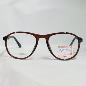 Deep Brown Rounded Eyeglasses | Glossy Lightweight Classic Frame