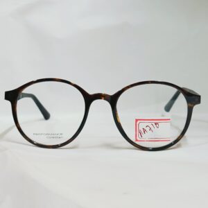 Light Brown Tortoiseshell Round Eyeglasses | Semi-Transparent Classic Frame