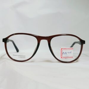Deep Brown Rounded Eyeglasses | Glossy Lightweight Classic Frame