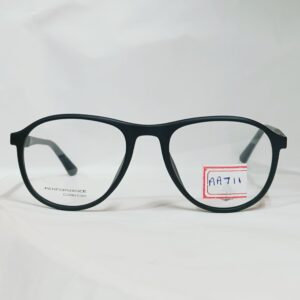 Matte Black Rounded Eyeglasses | Lightweight Performance Frame