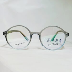 Light Transparent Blue Rounded Eyeglasses | Soft Gradient Lightweight Frame