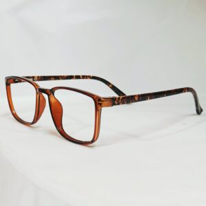 Midnight Noir Square Frames with Azure Marble Textured Temples
