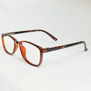 Onyx Black Professional Square Frames with Granite Marble Textured Temples