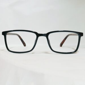 Onyx Black Rectangular Frames with Midnight Marble Textured Temples