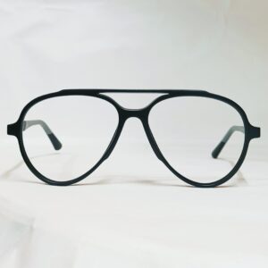 Matte Black Aviator Eyeglasses | Lightweight Full-Rim Modern Frame