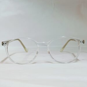 Translucent Round Frames with Polished Minimalist Temples