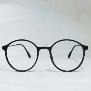 Black Round Eyeglasses | Lightweight Matte Frame with Minimal Design