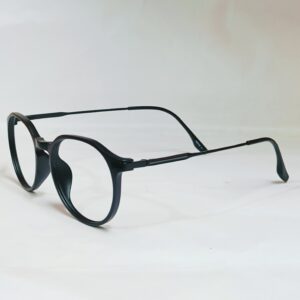 Matte Black Round Eyeglasses | Lightweight Minimal Full-Rim Frame