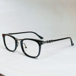 VOGUE Men's Premium Transparent Eyeglasses | Trendy Rounded-Oval TR90 Frames