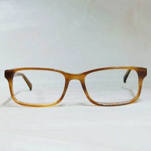 Amber Rectangular Eyeglasses | Lightweight Classic Full-Rim Frame