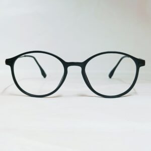 Matte Black Round Eyeglasses | Lightweight Minimal Everyday Frame