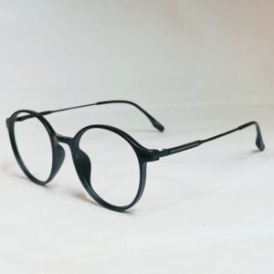 Classic Black Round Eyeglasses | Lightweight Minimal Full-Rim Frame
