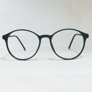 Classic Black Round Eyeglasses | Lightweight Minimal Full-Rim Frame