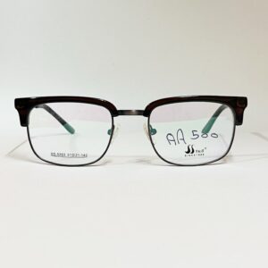 Maroon & Brown Full-Rim Square Eyeglasses | Modern Classic Frame